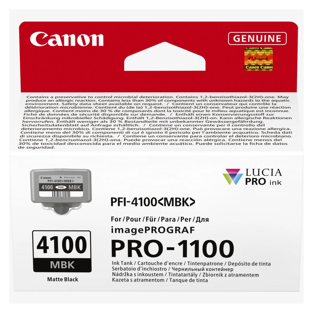 Produktbild för Ink 6776C001 PFI-4100 Matte Black