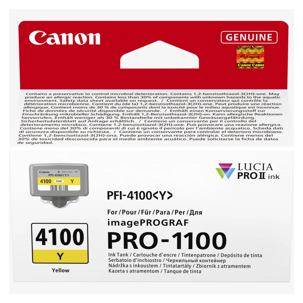 Produktbild för Ink 6780C001 PFI-4100 Yellow