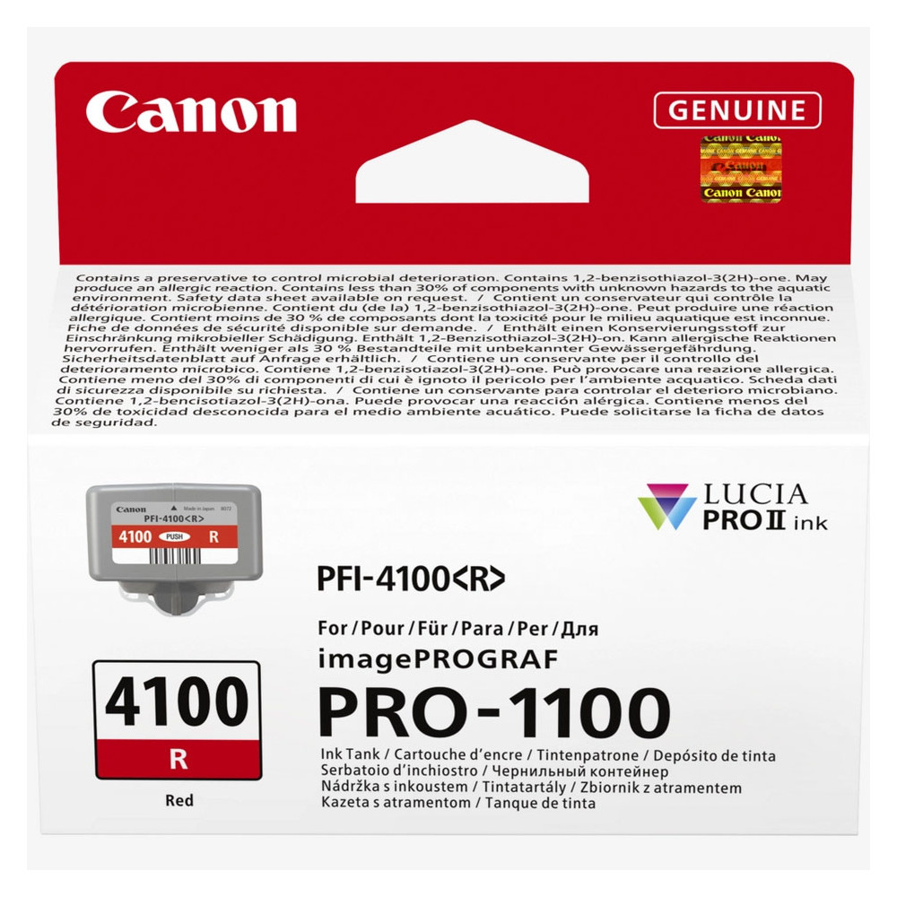 Produktbild för Ink 6785C001 PFI-4100 Red