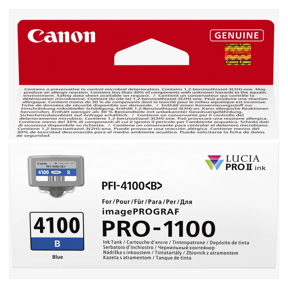 Produktbild för Ink 6786C001 PFI-4100 Blue