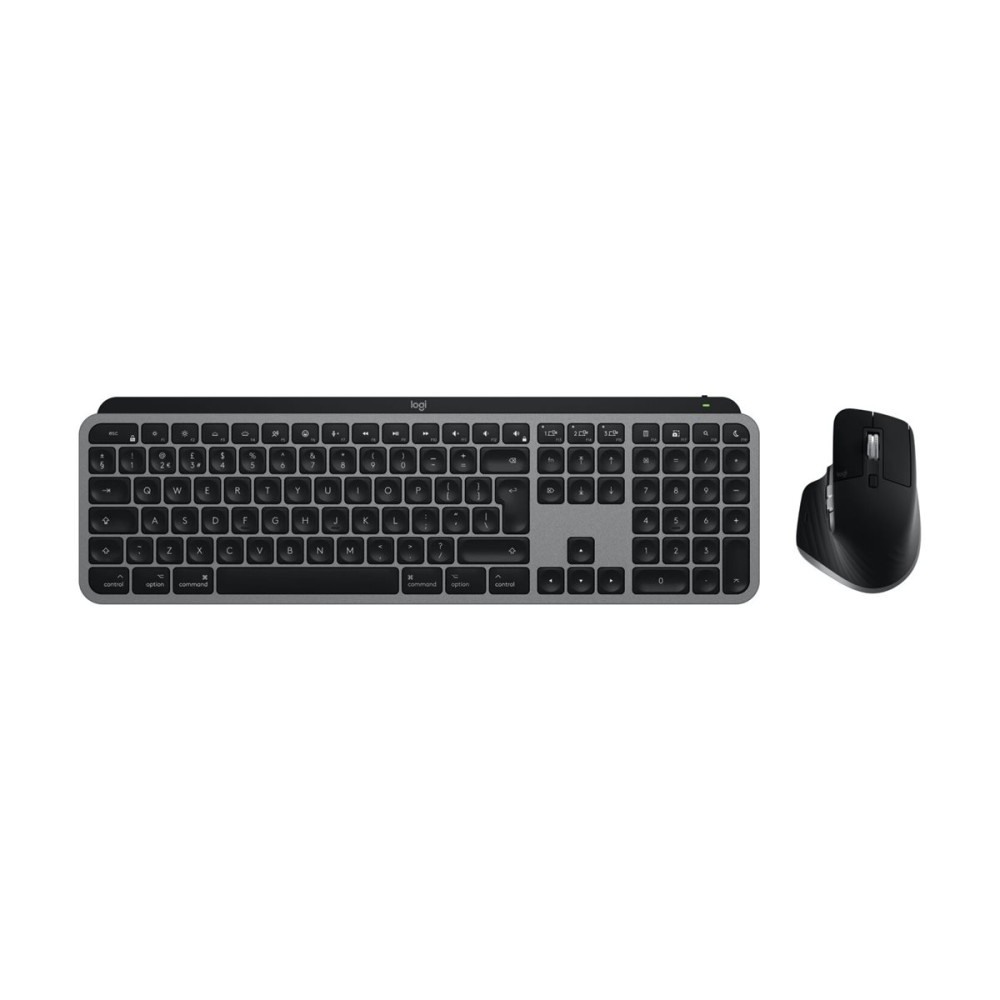 Produktbild för Logitech Master Series MX Keys S Combo for Mac - sats med tangentbord och mus full size - QWERTY - USA, internationellt - rymdgrå Inmatningsenhet