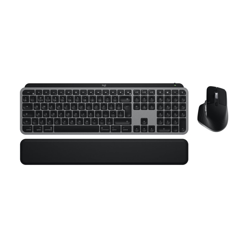 Produktbild för Logitech Master Series MX Keys S Combo for Mac - sats med tangentbord och mus full size - QWERTY - USA, internationellt - rymdgrå Inmatningsenhet
