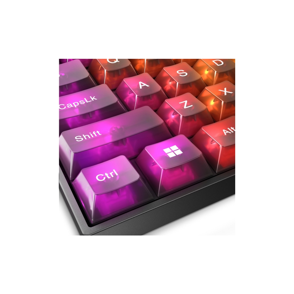 Produktbild för Lenovo Legion K510 Mini Pro - tangentbord - 75% compact - QWERTY - Amerikansk engelska - genomskinlig, svart Inmatningsenhet