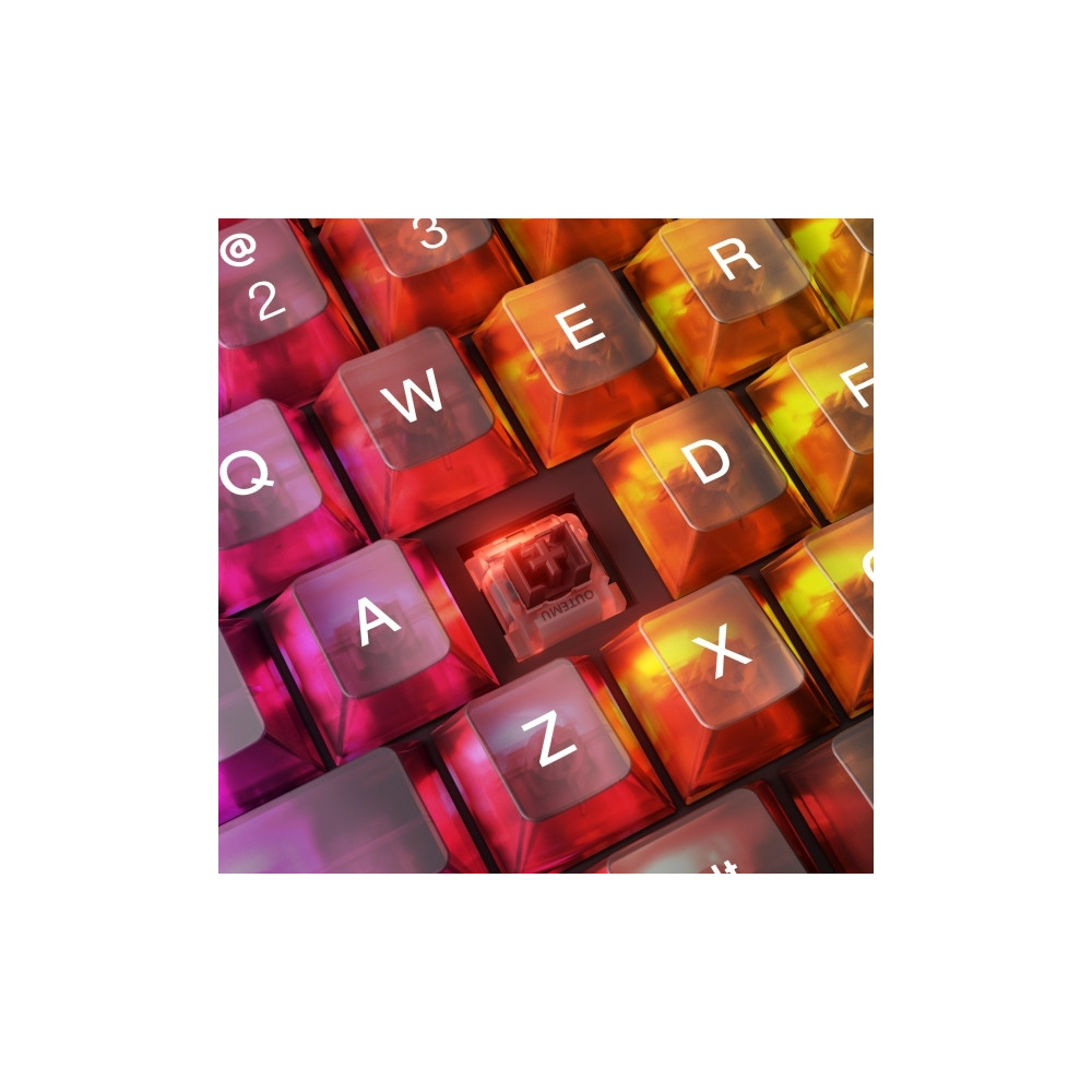 Produktbild för Lenovo Legion K510 Mini Pro - tangentbord - 75% compact - QWERTY - Amerikansk engelska - genomskinlig, svart Inmatningsenhet