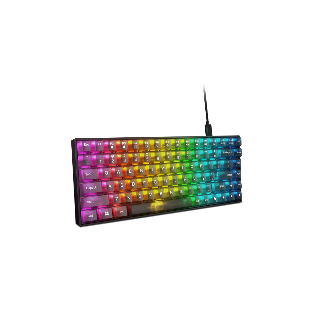 Produktbild för Lenovo Legion K510 Mini Pro - tangentbord - 75% compact - QWERTY - Amerikansk engelska - genomskinlig, svart Inmatningsenhet