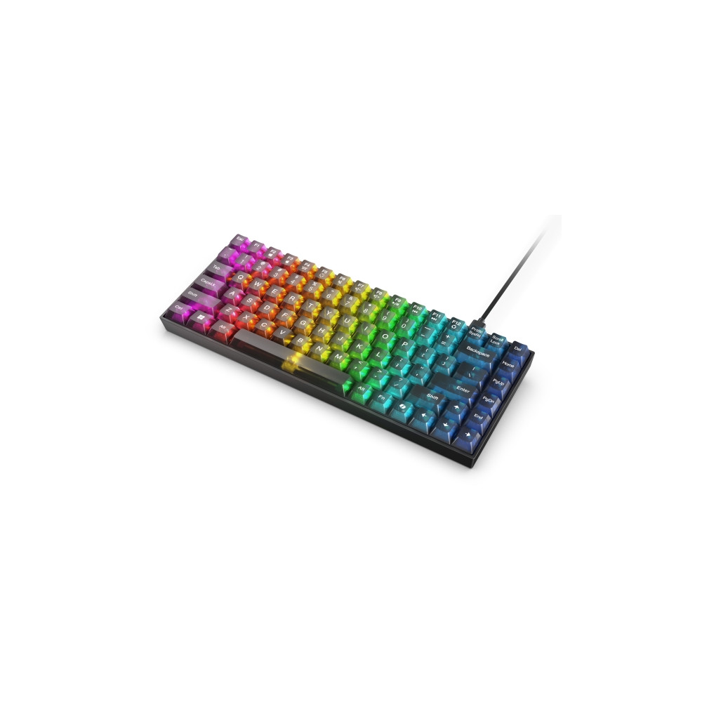Produktbild för Lenovo Legion K510 Mini Pro - tangentbord - 75% compact - QWERTY - Amerikansk engelska - genomskinlig, svart Inmatningsenhet