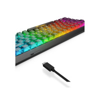Produktbild för Lenovo Legion K510 Mini Pro - tangentbord - 75% compact - QWERTY - Amerikansk engelska - genomskinlig, svart Inmatningsenhet