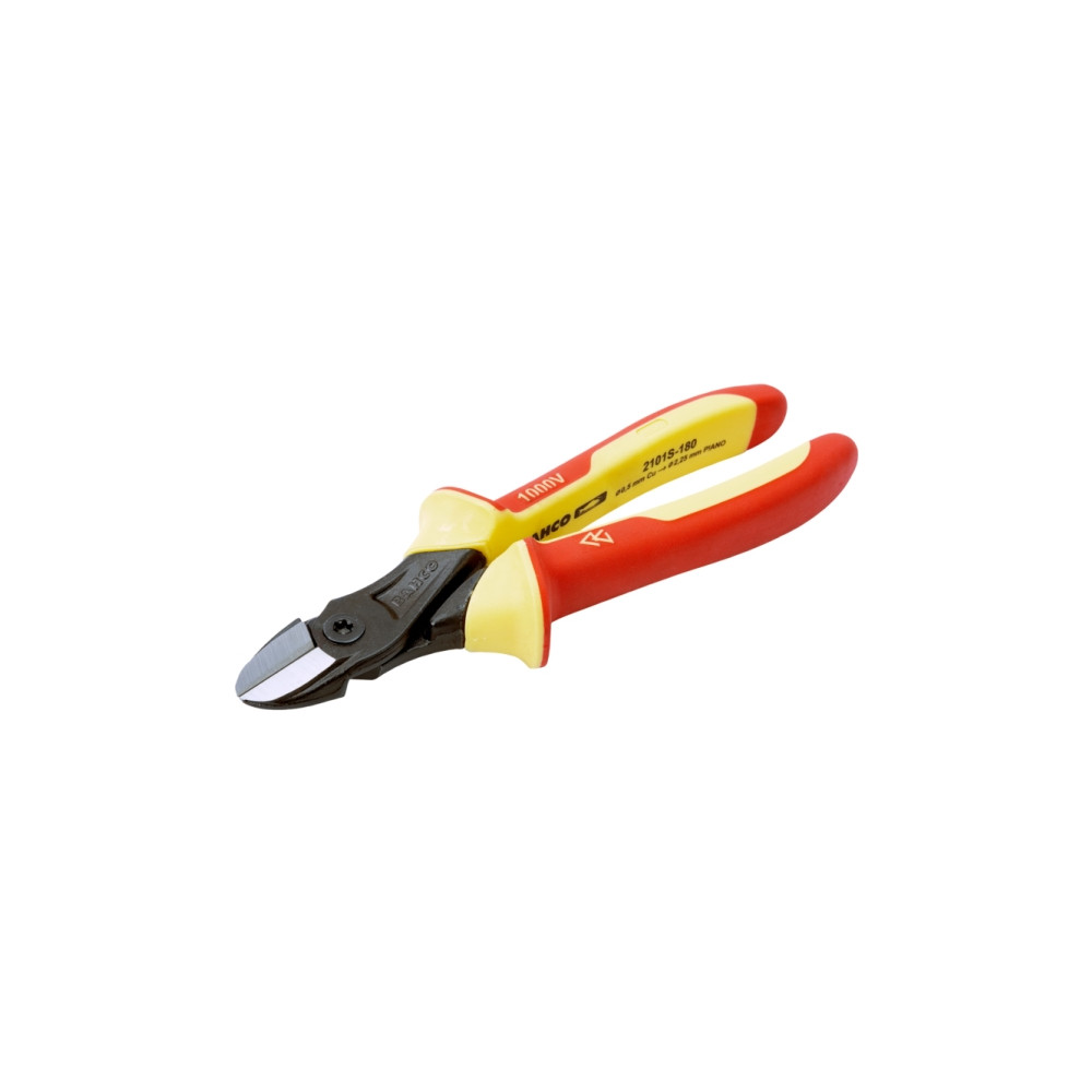 Produktbild för Bahco Sidebidetang, godkänd till 1000 volt, Diagonal tang, 2...