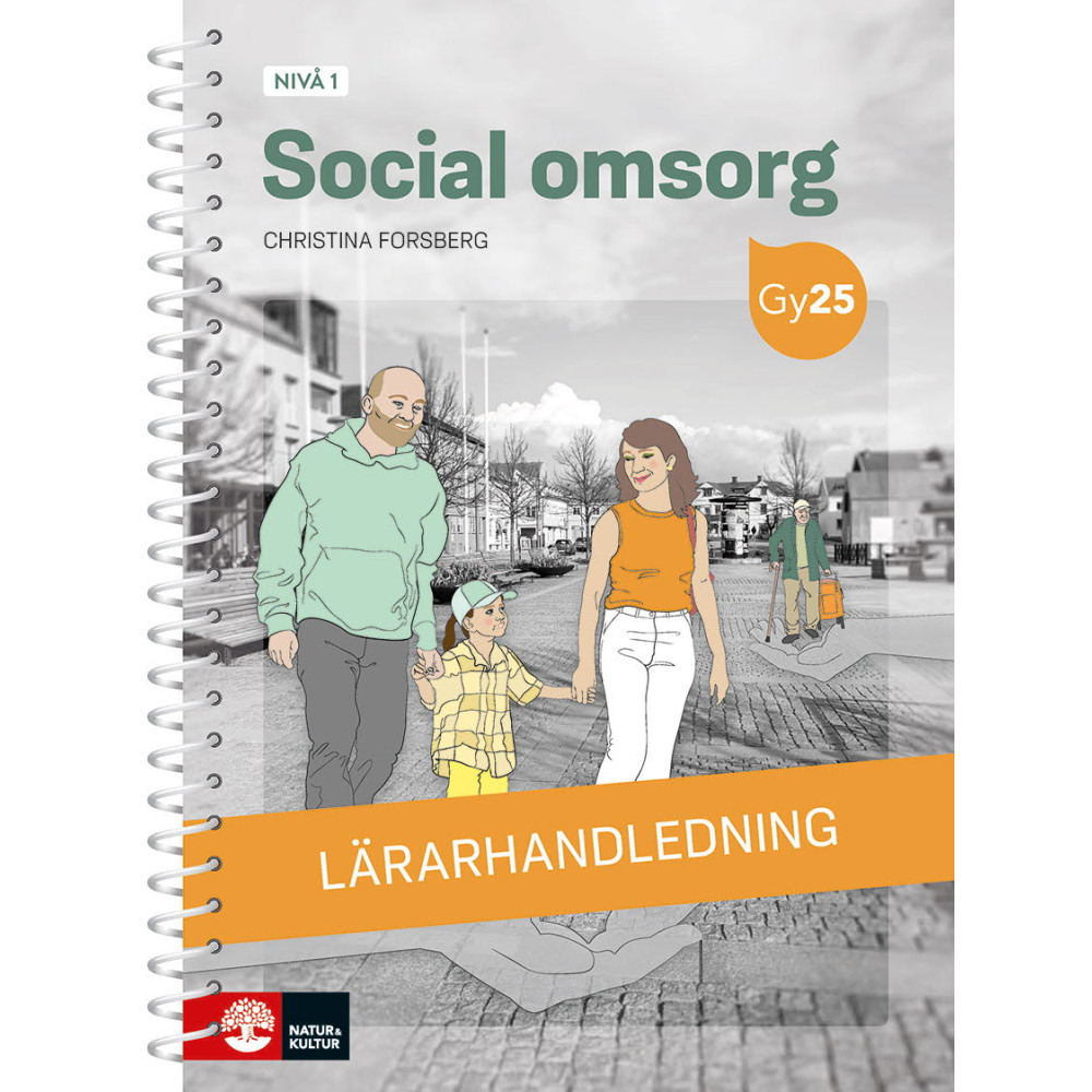 Produktbild för Social omsorg nivå 1 Lärarhandledning med Lärarwebb (bok, spiral)