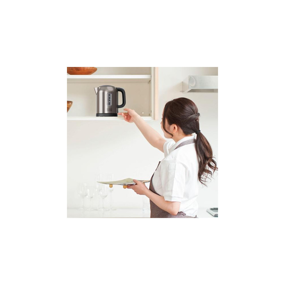 Produktbild för Vattenkokare BLACK&DECKER 2200W stål 1L