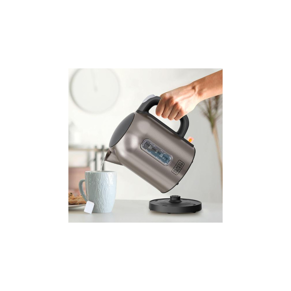 Produktbild för Vattenkokare BLACK&DECKER 2200W stål 1L