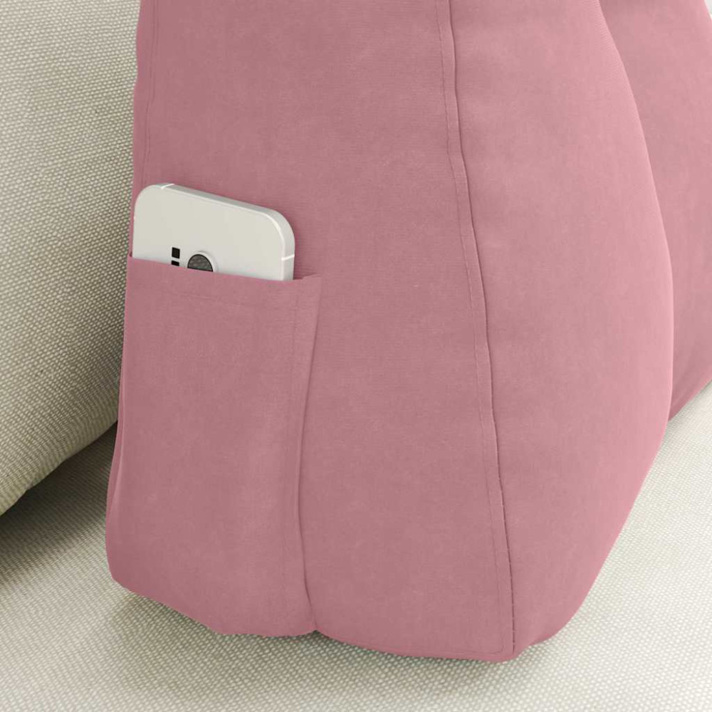 Produktbild för Ryggkudde Rosa 60 x 24 x 50 cm Sammet