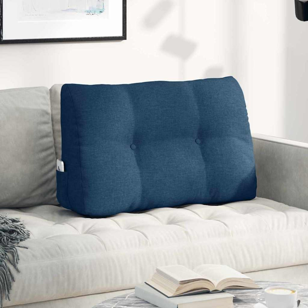 Produktbild för Ryggkudde Blå 80 x 24 x 50 cm tyg