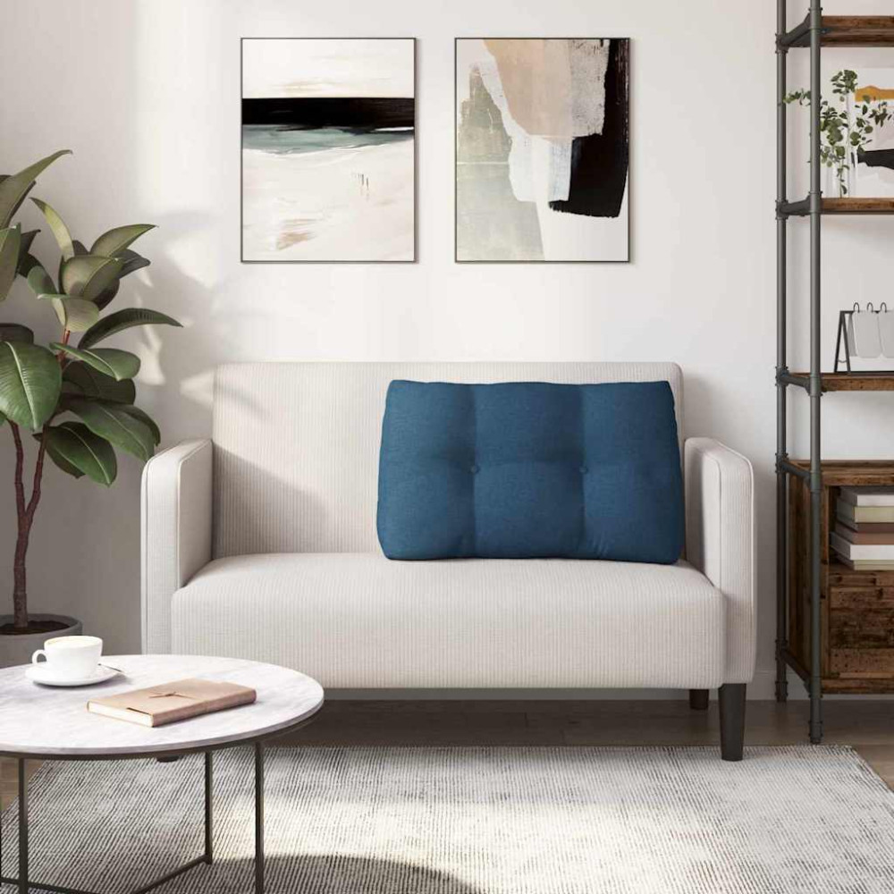 Produktbild för Ryggkudde Blå 80 x 24 x 50 cm tyg