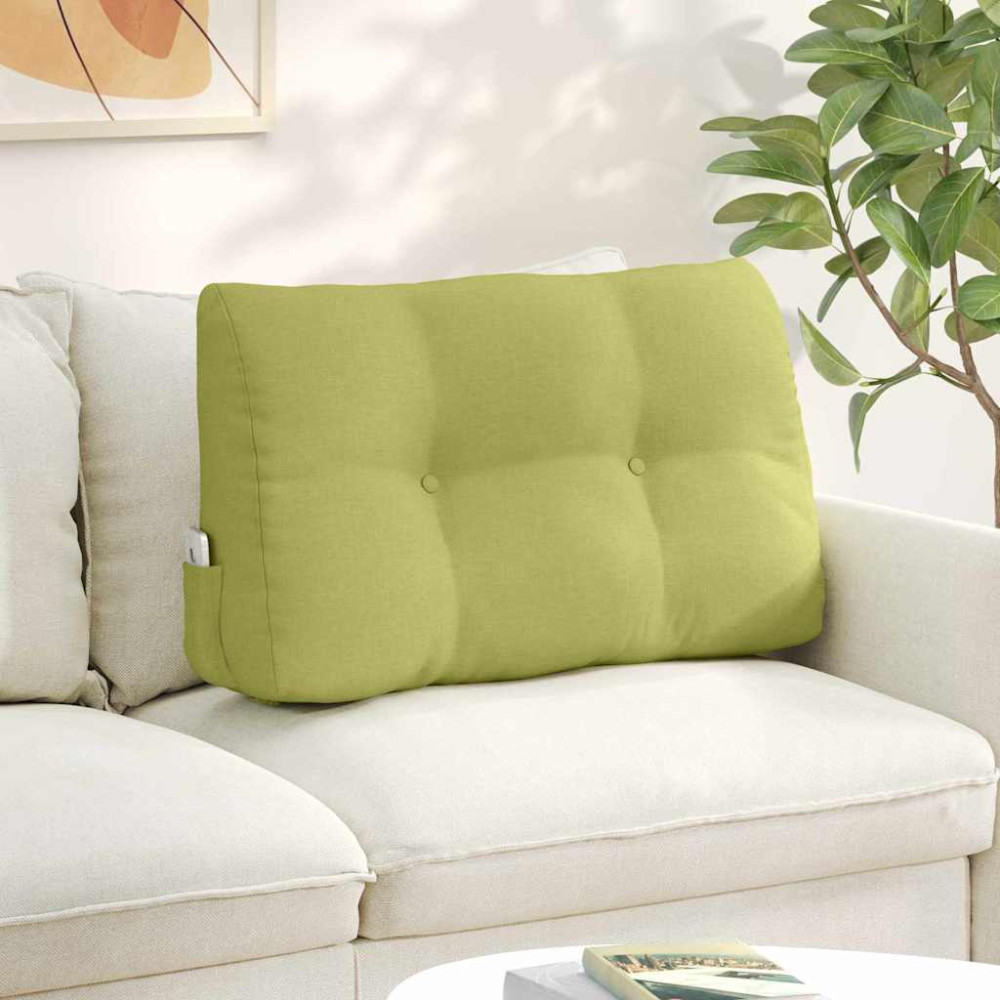 Produktbild för Ryggkudde Ljusgrön 80 x 24 x 50 cm tyg