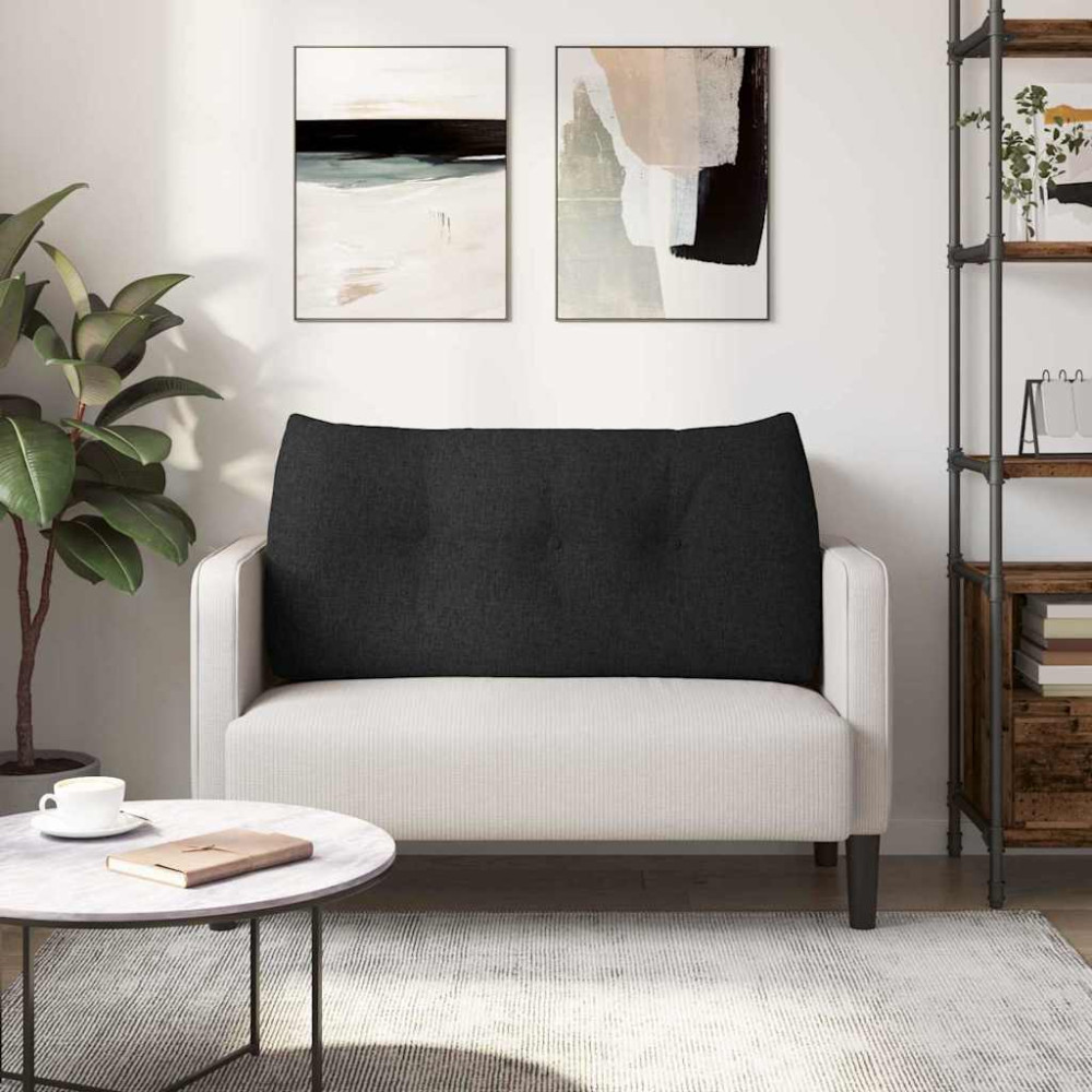 Produktbild för Ryggkudde Svart 100 x 24 x 50 cm tyg
