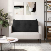 Produktbild för Ryggkudde Svart 100 x 24 x 50 cm tyg