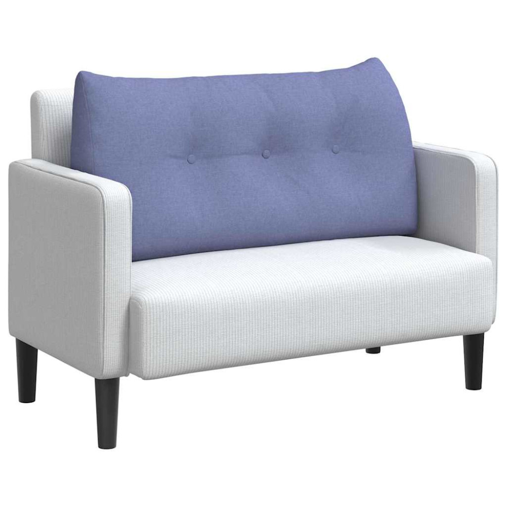 Produktbild för Ryggkudde Jeansblå 100 x 24 x 50 cm tyg