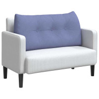 Produktbild för Ryggkudde Jeansblå 100 x 24 x 50 cm tyg