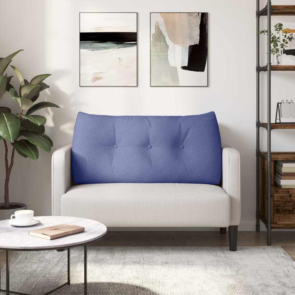 Produktbild för Ryggkudde Jeansblå 100 x 24 x 50 cm tyg