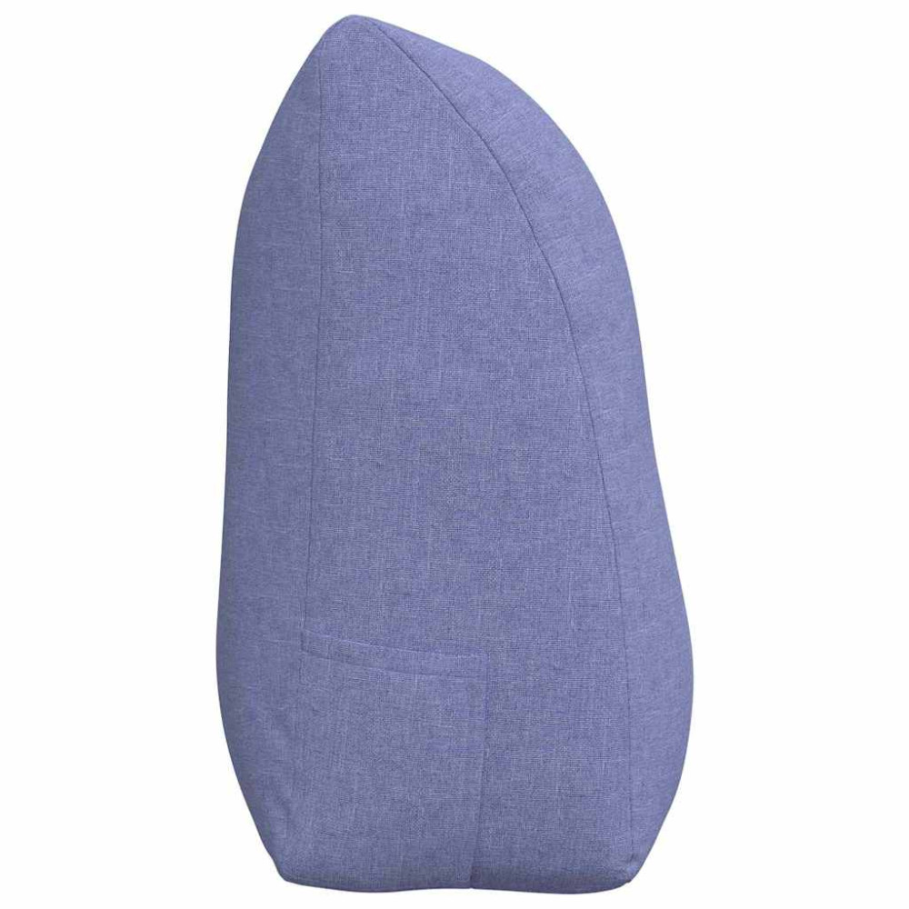Produktbild för Ryggkudde Jeansblå 100 x 24 x 50 cm tyg