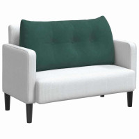 Produktbild för Ryggkudde Mörkgrön 100 x 24 x 50 cm Sammet