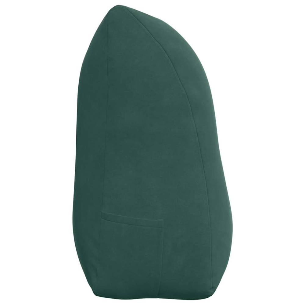 Produktbild för Ryggkudde Mörkgrön 100 x 24 x 50 cm Sammet