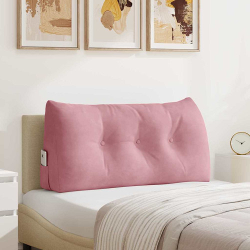 vidaXL Ryggkudde Rosa 100 x 24 x 50 cm Sammet