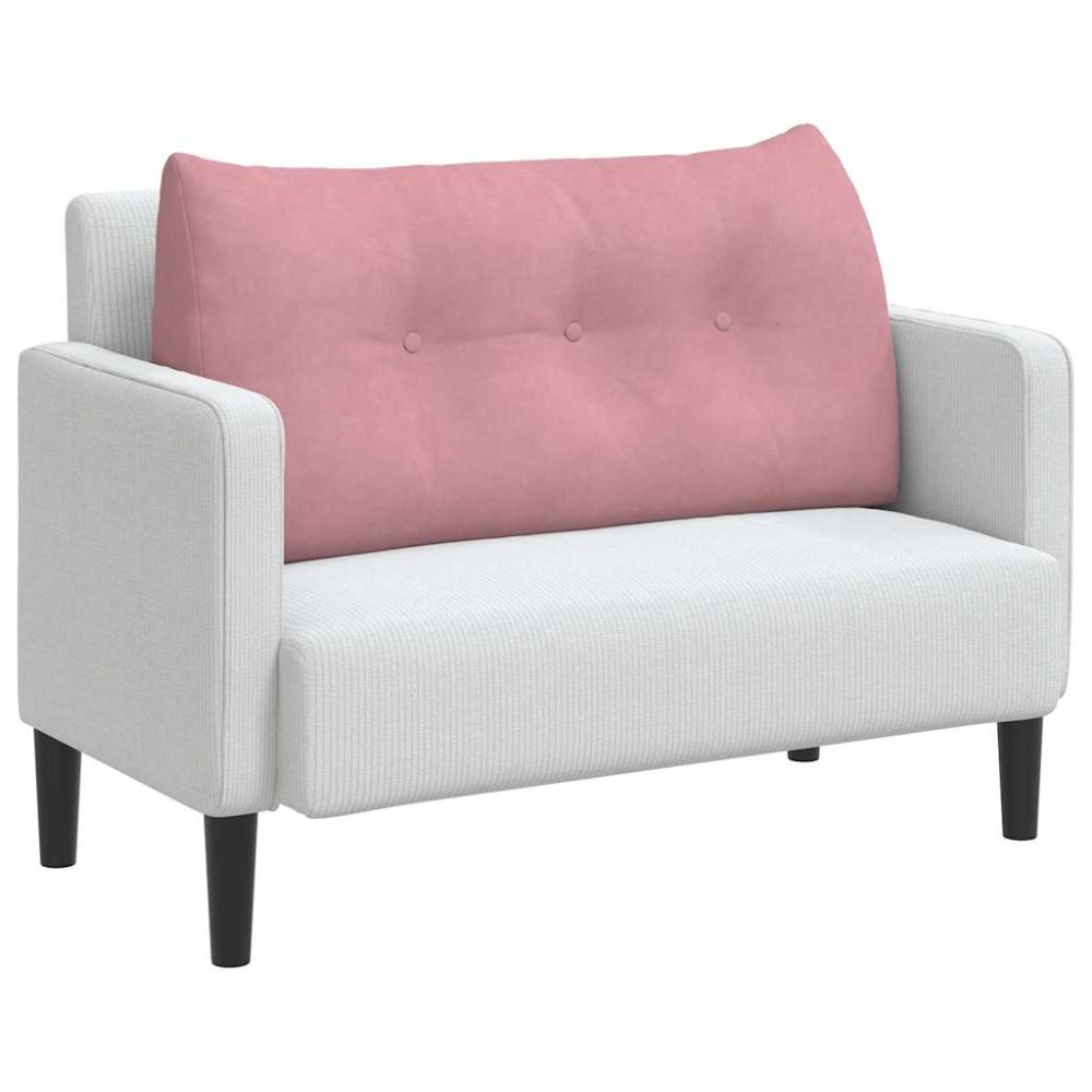 Produktbild för Ryggkudde Rosa 100 x 24 x 50 cm Sammet
