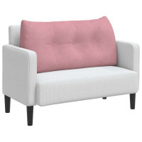 Produktbild för Ryggkudde Rosa 100 x 24 x 50 cm Sammet