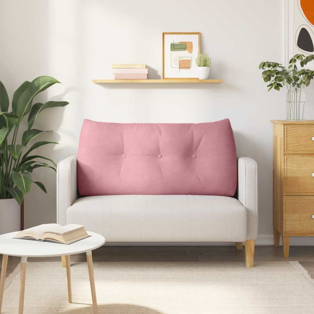 Produktbild för Ryggkudde Rosa 100 x 24 x 50 cm Sammet