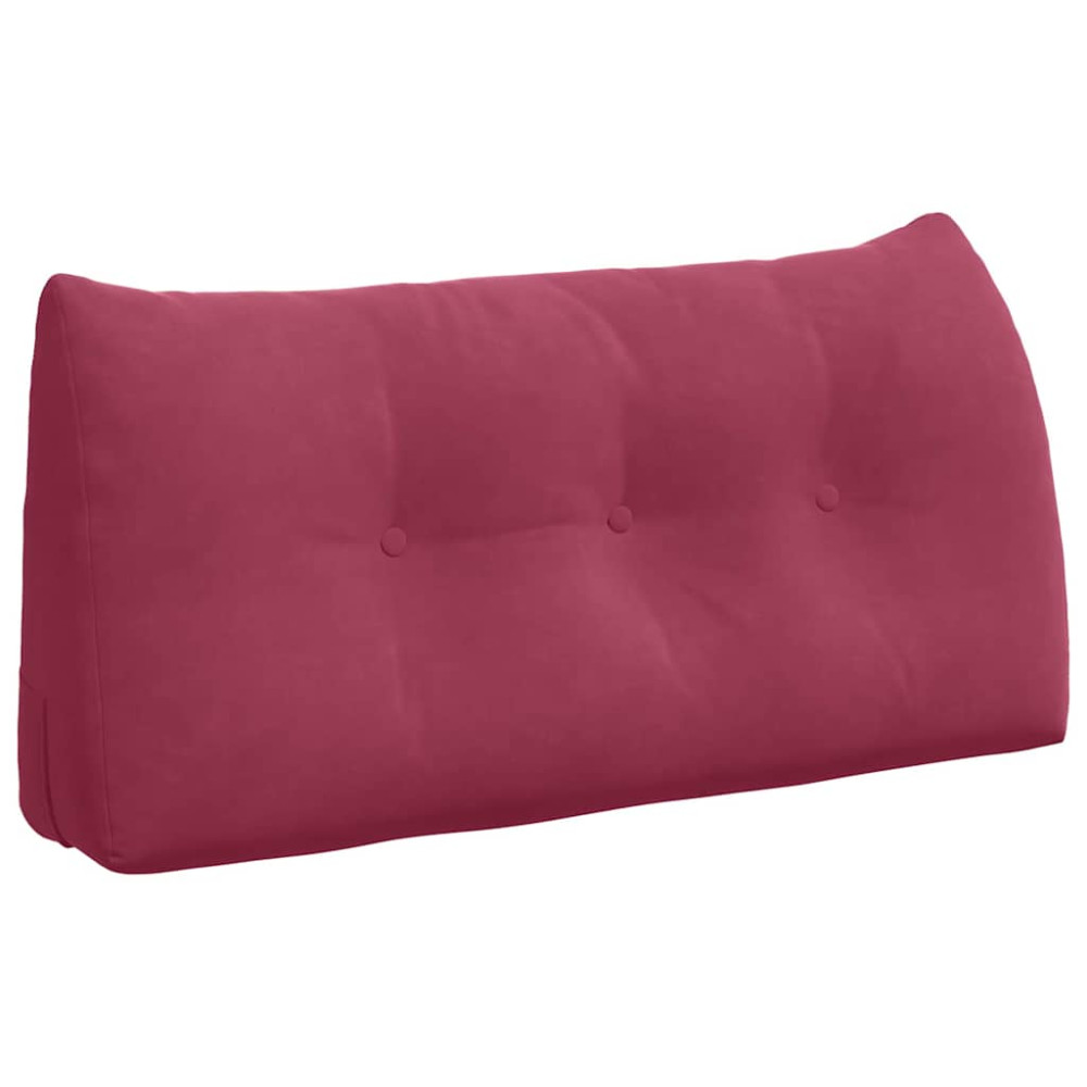 Produktbild för Ryggkudde Vinröd 100 x 24 x 50 cm Sammet