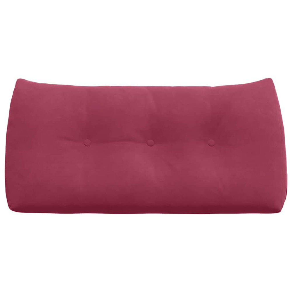 Produktbild för Ryggkudde Vinröd 100 x 24 x 50 cm Sammet