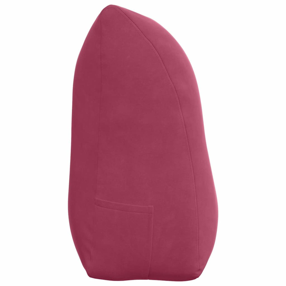 Produktbild för Ryggkudde Vinröd 100 x 24 x 50 cm Sammet