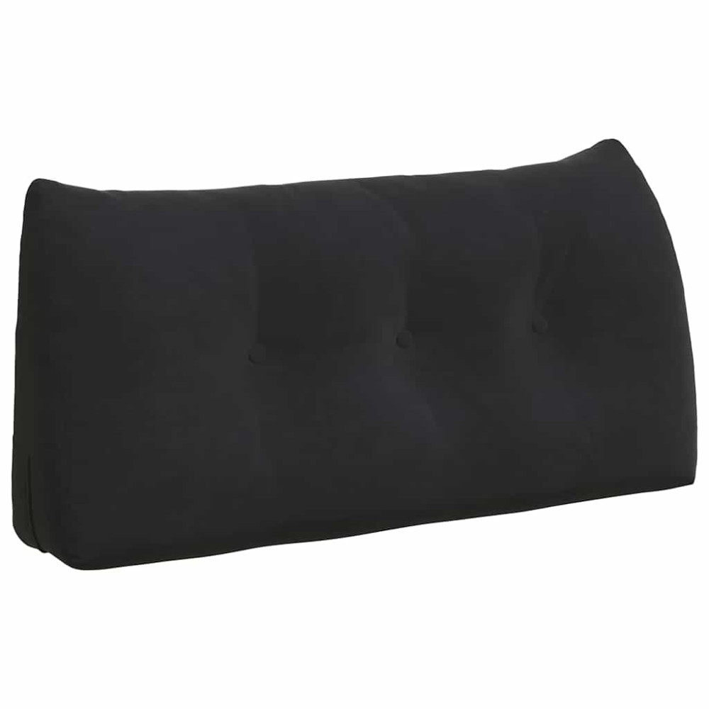 Produktbild för Ryggkudde Svart 100 x 24 x 50 cm Sammet