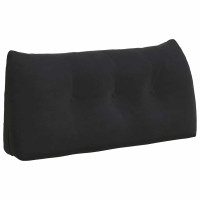 Produktbild för Ryggkudde Svart 100 x 24 x 50 cm Sammet