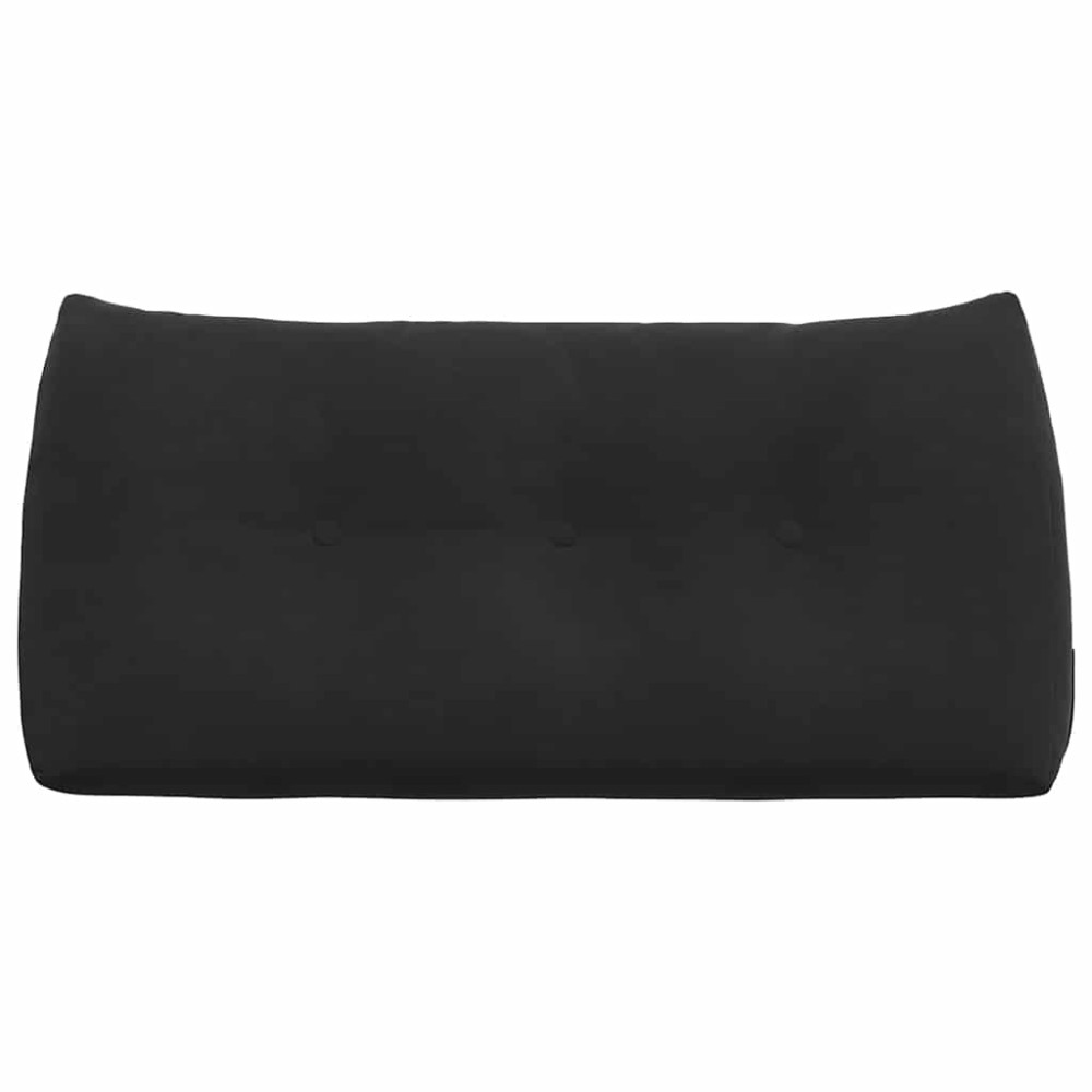 Produktbild för Ryggkudde Svart 100 x 24 x 50 cm Sammet