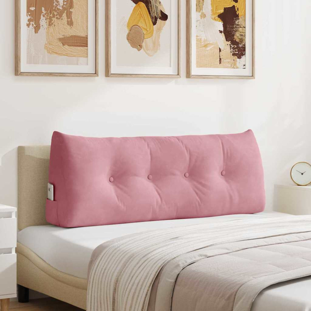 Produktbild för Ryggkudde Rosa 120 x 24 x 50 cm Sammet