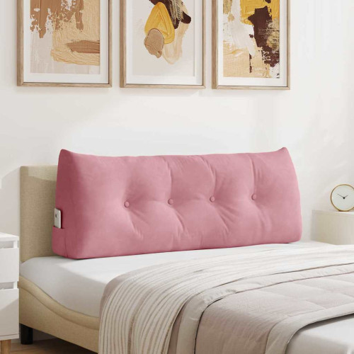vidaXL Ryggkudde Rosa 120 x 24 x 50 cm Sammet