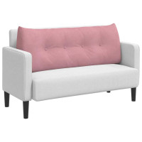 Produktbild för Ryggkudde Rosa 120 x 24 x 50 cm Sammet