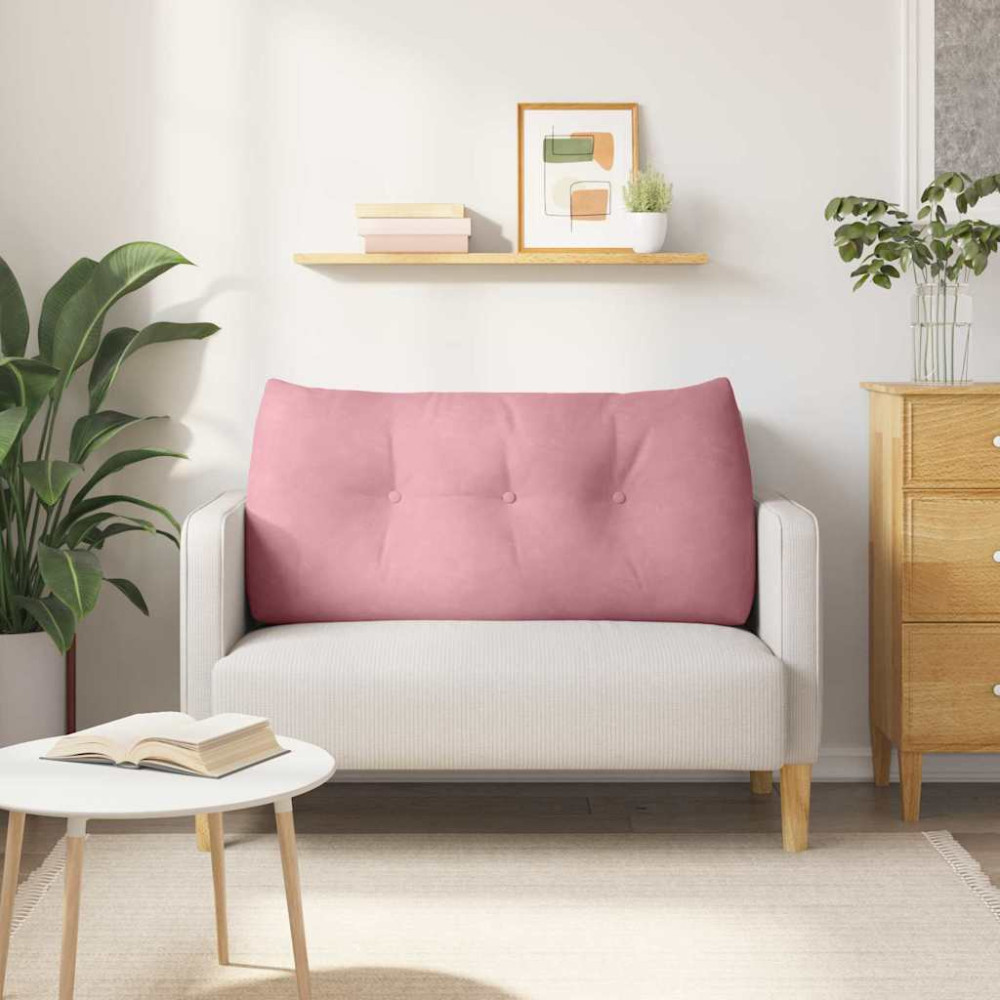 Produktbild för Ryggkudde Rosa 120 x 24 x 50 cm Sammet