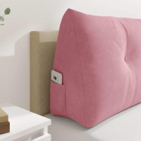 Produktbild för Ryggkudde Rosa 120 x 24 x 50 cm Sammet