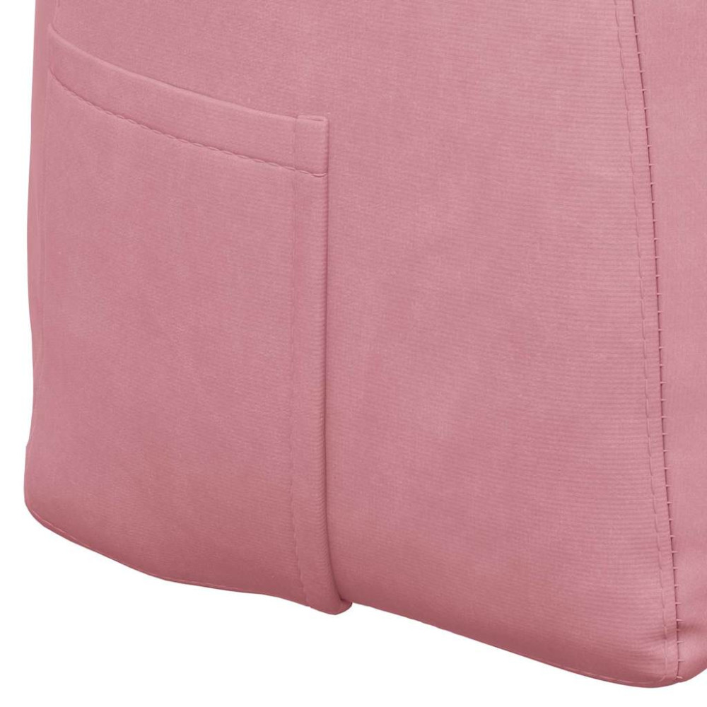 Produktbild för Ryggkudde Rosa 120 x 24 x 50 cm Sammet