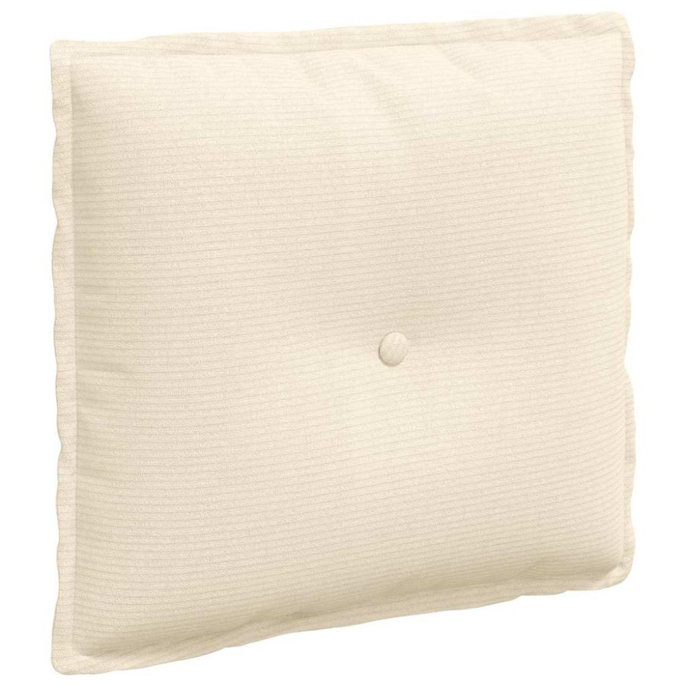 Produktbild för Ryggkudde Kräm 50 x 45 cm Kordread tyg