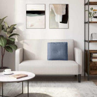 Produktbild för Ryggkudde Blå 50 x 45 cm Kordread tyg