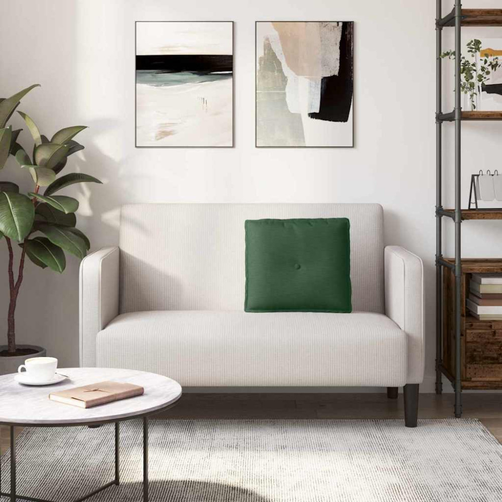 Produktbild för Ryggkudde Jungelgrön 50 x 45 cm Kordread tyg
