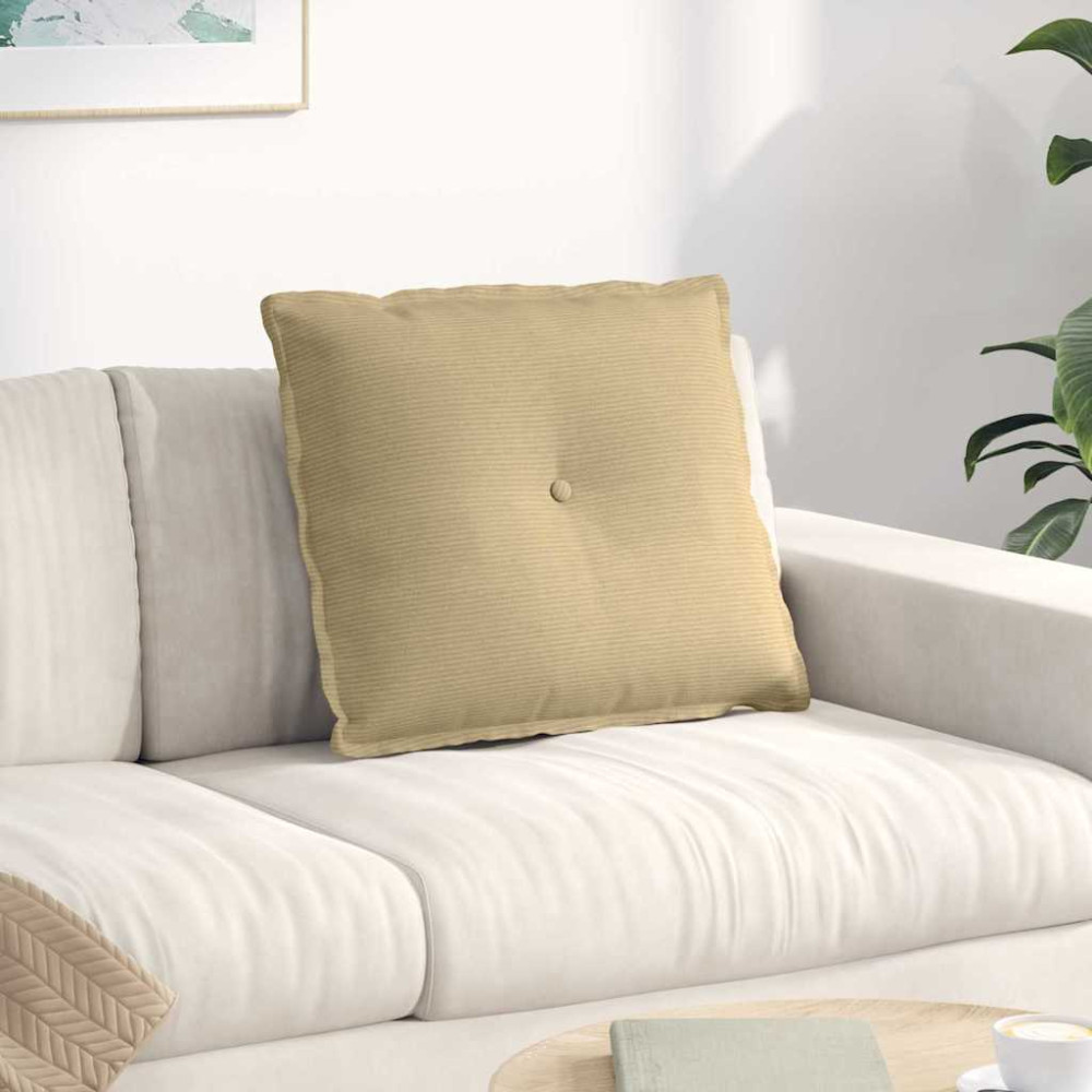 Produktbild för Ryggkudde Grågrön 60 x 50 cm Kordread tyg