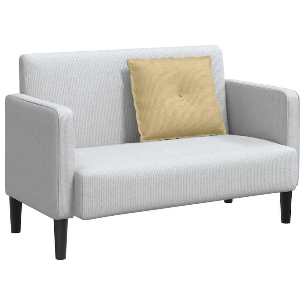 Produktbild för Ryggkudde Grågrön 60 x 50 cm Kordread tyg