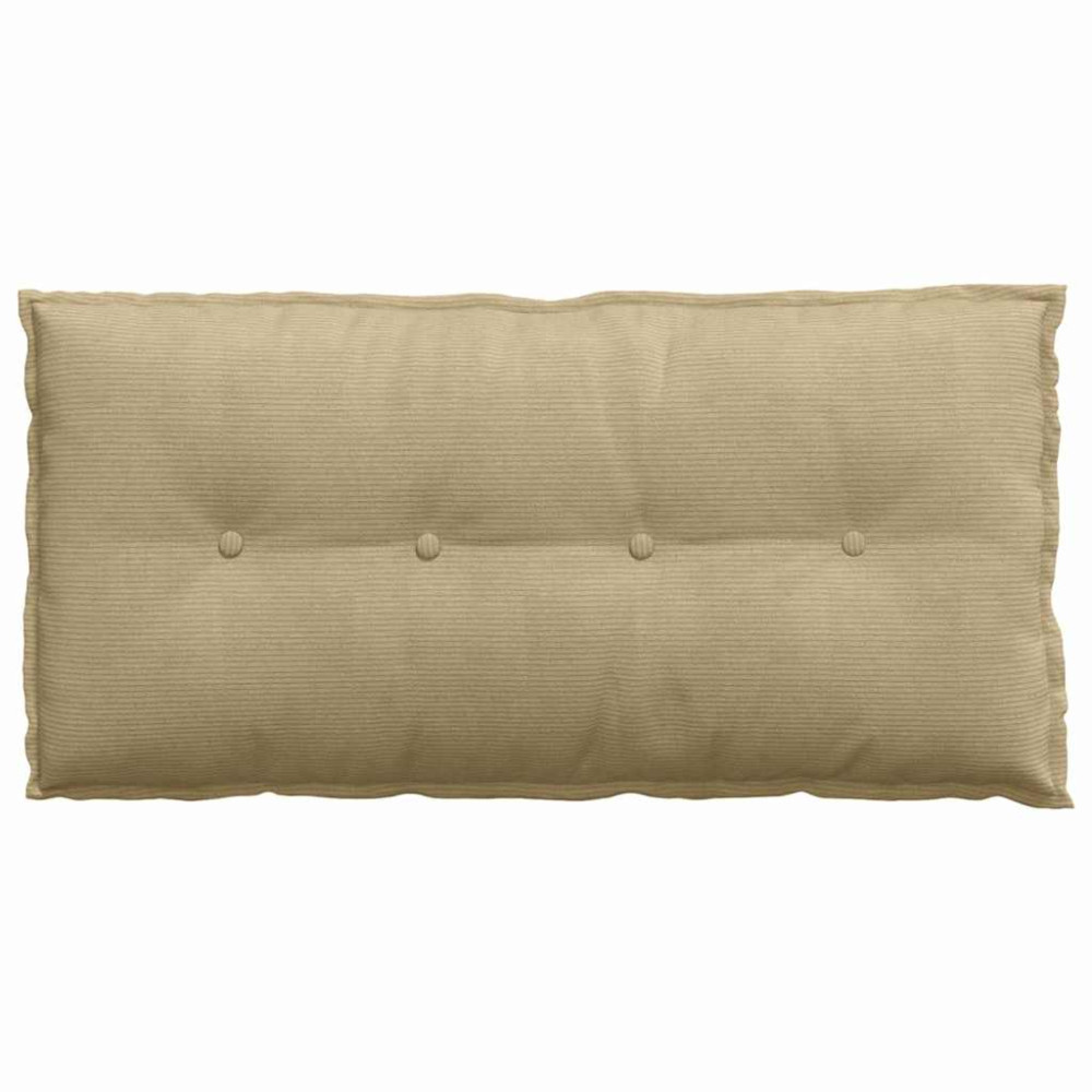Produktbild för Ryggkudde Grågrön 100 x 50 cm Kordread tyg
