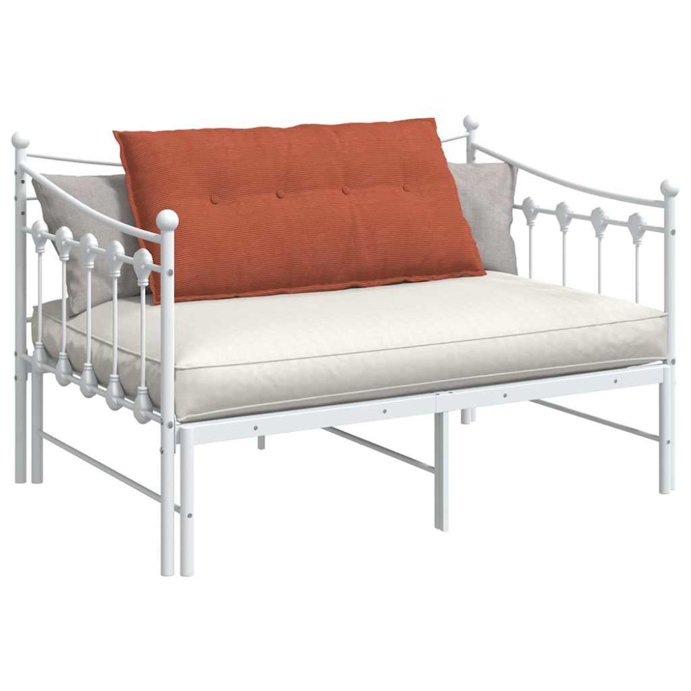Produktbild för Ryggkudde Röd orange 100 x 50 cm Kordread tyg
